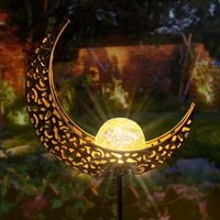 Mumu - Solarlicht für den Außenbereich, Mond und Laterne, Gartendekoration aus Kunstharz mit Solar-Pfostenlicht Mumu - Solarlicht für den Außenbereich, Mond und Laterne, Gartendekoration aus Kunstharz mit Solar-Pfostenlicht von MUMU