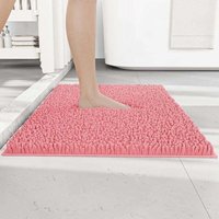 Rutschfeste Badematte – 50 x 80 cm – flauschiger Badteppich für Badezimmer – saugfähiger Duschvorleger mit zotteligem Flor – rutschfest und waschbar von MUMU