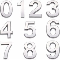 Mumu - Selbstklebende Hausnummern für Briefkastentür Nummer 0-9 für Wohnung Schlafzimmer Büro (4,3 cm) von MUMU