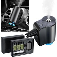 Smart Auto Lufterfrischer Lufterfrischer Diffusor, Wiederaufladbarer Auto Aroma Diffusor mit 3 Flaschen ätherischem Öl (Köln) Mumu von MUMU