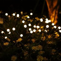 Solarlampen für den Außenbereich, 4 Stück, 10 LEDs, Solar-Glühwürmchen-Lichter für Garten, Balkon, Solarlampe für den Außenbereich, Gartendekoration, von MUMU