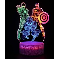 Spiderman Nachtlampe 3D led Nachtlicht für Kinder Weihnachtsgeschenk Schreibtischlampe Schlafzimmer Dekoration von MUMU