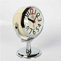 Mumu - wanduhr Tischuhr für Wohnzimmer Dekor Schlafzimmer Badezimmer kleine Tischuhren batteriebetriebene analoge Wecker stumm Nicht tickt Moderne von MUMU