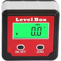 Wasserdichter digitaler LCD-Winkel-Neigungsmesser Winkelbox Bevel Box Nivellierbox Winkelbox Eingebaute Magnete 1 Batterie enthalten von MUMU