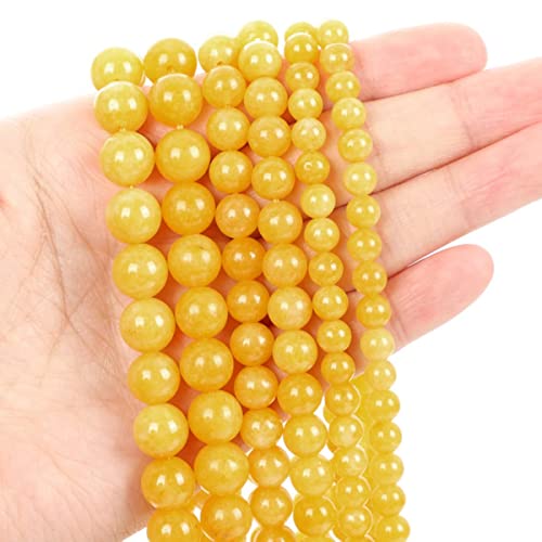 Natural Stone Beads Tiger Eye Agates Jades Quartzs Garnet Round Loose Beads for Jewelry Making DIY Bracelets 4-12MM-Beeswax,4mm 90-92pcs von MUNACRAFT