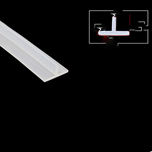 T-Form-Silikon-Dichtungsstreifen, Gummi-Wetterstreifen, T-Typ, Grabenabdeckung, dekorativer Küchenschlitz, wasserdicht, hitzebeständig, T-26,1 Meter von MUNACRAFT