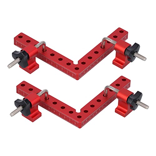 MUNEFE 2 Sets 90° Positioning Square, Woodworking Right Angle Fixture, Right Angle Splicing Clamp for Ensuring Precise Measurements Every Time (160mm) von MUNEFE