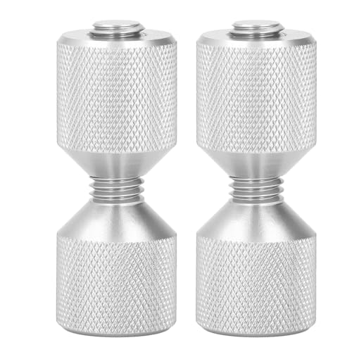 MUNEFE 2pcs Flange Alignment Pin, 2 Hole Flange Pins, Dual Hole Flange Pin for Pipe Flanges Of Auto Parts Ships and Large Machinery (Silver) von MUNEFE