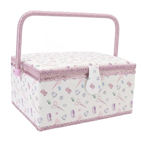 MUNEFE Fabric Sewing Basket, Fabric Sewing Box, Fabric Sewing Organizer, Suitable for Holding Scissors, Needle and Thread, Thimble, Etc von MUNEFE
