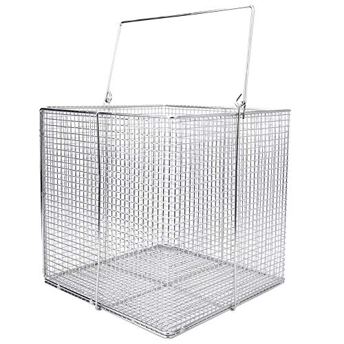 MUNEFE Instrument Sterilisation korb, Instrumenten-Sterilisation koffer, Instrumenten-Sterilisations-Tablett für or instrumente usw. (200 * 200 * 200mm Square) von MUNEFE