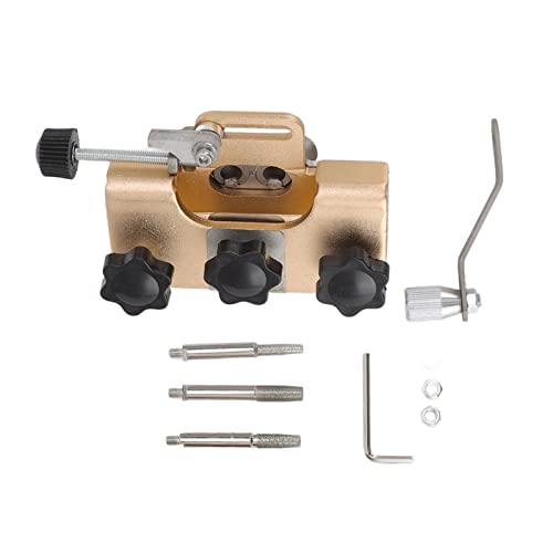 MUNEFE -Kettensägenschärfer, Leichtes Handkurbelkettenschärfungsschreiber, Kettensägenschärfen Jig -Kit geeignet für elektrische Sägen geeignet (Red) (Black) (Gray) (Gold) von MUNEFE