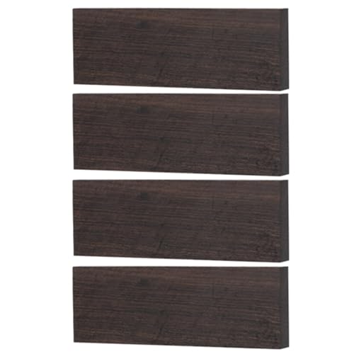 MUNEFE MX0126D Ebony DIY Knife Scales, Musical Instrument Knife Scales, Ironwood Knife Handle Scales for Handles, Paperweights and Other Purposes (4Pcs 120x40x10mm) von MUNEFE