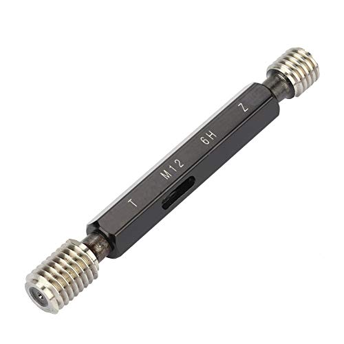 MUNEFE Metric Thread Plug Gage, Thread Plug Gauges, Metric Thread Plug Gage Set for Measure the Correctness Of Internal Thread Size (M12*1.75) von MUNEFE