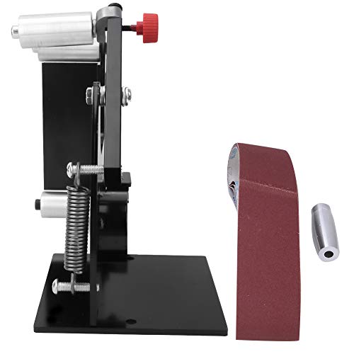MUNEFE Schleifer Polierer Maschine, Gürtels chl eifer Schleif maschine, Gurts chl eifer befestigung Polierset mit Adapter für Holz metall (50mm Breite) (M10) von MUNEFE