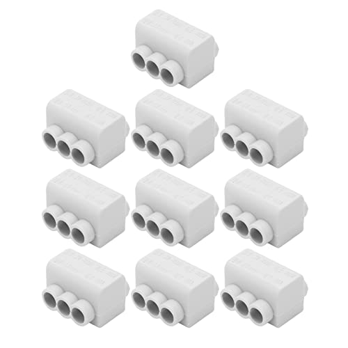 MUNEFE Splitter Wire Connector, 1 In 3 Out Brass Conductor, Quick Wiring Terminal Block for Ceiling Light Wiring, Switch Wiring and Ammeter Wiring MUNEFE Splitter Wire Connector, 1 In 3 Out Brass Conductor, Quick Wiring Terminal Block for Ceiling Light Wiring, Switch Wiring and Ammeter Wiring von MUNEFE