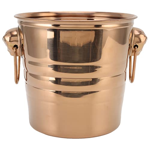 MUNEFE Wine Bucket, Double Layer Design Large Mouth Style Bar Wine Cooler, Metal Ice Buckets with Handles for Bar KTV von MUNEFE