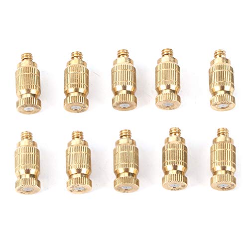 Munefe 10pcs Atomisierende Sprinklerdüse, Gartennebel -Emitter, einstellbare 360 -Grad -landwirtschaftliche Rasen für den Outdoor von MUNEFE