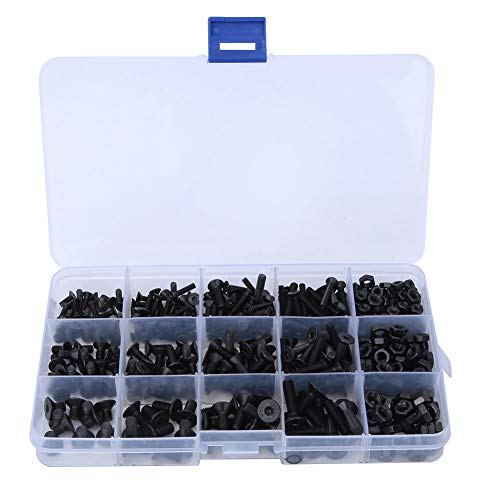 Munefe 460pcs Hex -Sockelschraube, Schraubensortimentset, metrisches Schraubensortiment, geeignet für Reparaturen zu Hause und Industrieprojekte usw. Munefe 460pcs Hex -Sockelschraube, Schraubensortimentset, metrisches Schraubensortiment, geeignet für Reparaturen zu Hause und Industrieprojekte usw. von MUNEFE