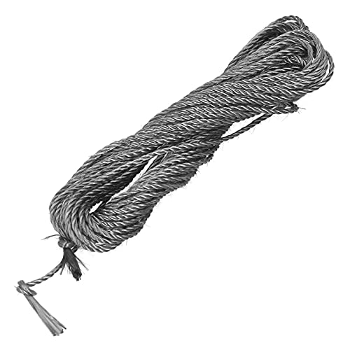 Munefe Carbonfaser -Graphitseil, leitfähiges Kohlefaser -Graphitseil, Hochtemperatur -Graphitseil für negative Ionenleitungselektroden (3mm/0.12in) (4mm/0.16in) von MUNEFE