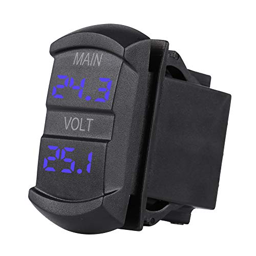 Munefe Digital Dual Voltmeter, Car Dual Voltmeter, LED -Dual -Voltmeter für Motorräder, alle Terrainfahrzeuge und Boote Munefe Digital Dual Voltmeter, Car Dual Voltmeter, LED -Dual -Voltmeter für Motorräder, alle Terrainfahrzeuge und Boote von MUNEFE