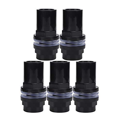Munefe PVC Aquarium Wasserrohrgelenk, Aquariumschlauchadapter, gerader Rohranschluss Fischtankbehörde für Fischtank und Aquarium (5pcs) (25mm) von MUNEFE