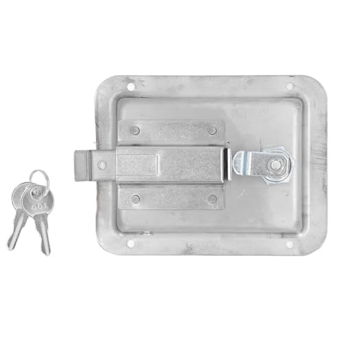 Munefe Steel Toolbox Lock Tool Box, Verriegelungsstandard -Flush -Einzelpunkt -Verriegelung, Paddel T Latch eingebettete Schloss für Schrankpanel RV Storage Box TYFC02 von MUNEFE