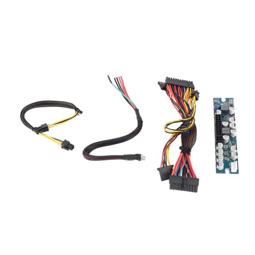 Netzteilmodul 24-polig DC 12 V 300 W, PC-Netzteil, Computer-Netzteilmodul mit 24-poligem AUX-SATA-Kabel von MUNEFE