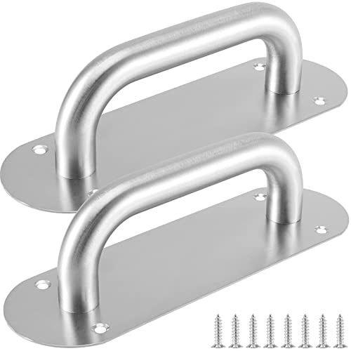 MUNGHOK 2 Stück Edelstahl Schiebetürgriffe 208 mm Lochabstand, 279x65 mm groß Türgriffe mit Schrauben, Edelstahl Toilette Türgriffe Schrankgriffe mit Platten für Holztür, Garten, Schranktür MUNGHOK 2 Stück Edelstahl Schiebetürgriffe 208 mm Lochabstand, 279x65 mm groß Türgriffe mit Schrauben, Edelstahl Toilette Türgriffe Schrankgriffe mit Platten für Holztür, Garten, Schranktür von MUNGHOK