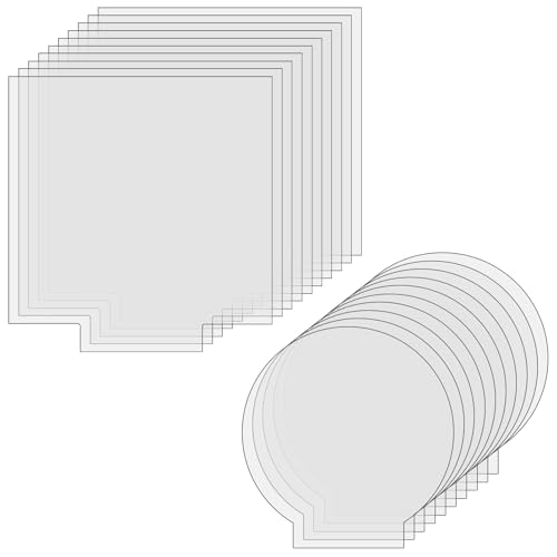 MUNGHOK 20 Stück Transparent Acrylplatte Rund und Quadrat, Klare 2mm Acrylglas Platte, Kunststoffplatte Acryl Blätter Acrylplatten für LED Lichtbasis Schilder Gemälde DIY Display Projekte MUNGHOK 20 Stück Transparent Acrylplatte Rund und Quadrat, Klare 2mm Acrylglas Platte, Kunststoffplatte Acryl Blätter Acrylplatten für LED Lichtbasis Schilder Gemälde DIY Display Projekte von MUNGHOK