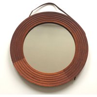 Eleganter Mid Century Modern | Skandinavian Design Wandspiegel Spiegel Teakrahmen 1950Er/60Er Jahre von MUNICHMODERN