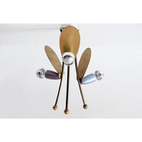 Extrem Seltene & Elegante Mid Century Modern Sputnik Atomic Deckenlampe Deckenleuchte, 1950Er, Deutschland von MUNICHMODERN