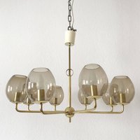 Große Und 8-Armige Mid Century Modern Sputnik | Atomic Kronleuchter Pendelleuchte Hängelampe, 1950Er Jahre von MUNICHMODERN