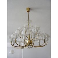 Großer Mid Century Modern Emil Stejnar Kronloeuchter | Pendelleuchte Hängelampe "Fontaine' Rupert Nikoll, Wien, Österreich von MUNICHMODERN
