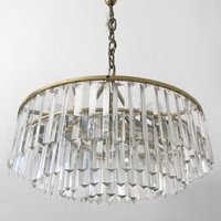 Imposanter Bakalowits & Söhne Kronleuchter Chandelier | Pendelleuchte 6-Flammig, 4-stufig 1950Er Jahre Lobmeyr Palwa Kalmar Ära von MUNICHMODERN