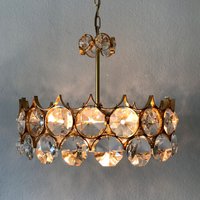 Imposanter Palwa Kronleuchter | Chandelier Pendelleuchte 6-Flammig Kristallglas 1960Er/70Er Jahre Lobmeyr Bakalowits Ära von MUNICHMODERN