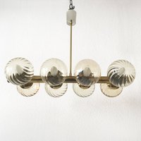 Seltener Mid Century Modern Kaiser Multi-Globe Chandelier | Kronleuchter Deckenleuchte Atomic Sputnik Lampe 1950Er/60Er Jahre von MUNICHMODERN
