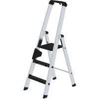 Günzburger Steigtechnik - Stufen-Stehleiter 250 kg einseitig begehbar mit clip-step R13 3 Stufen - 042703 von GÜNZBURGER STEIGTECHNIK