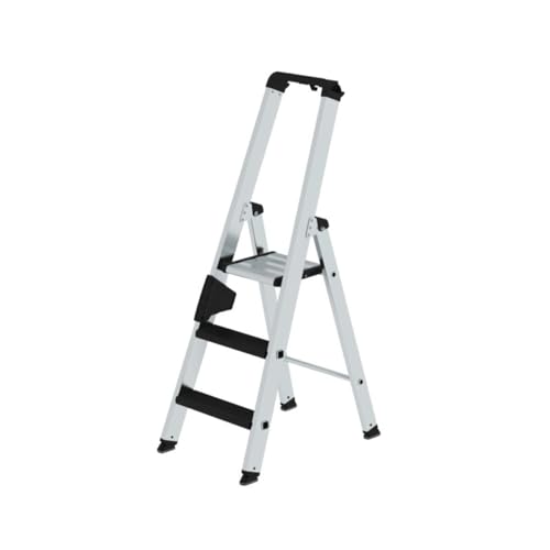 Aluminium-Stehleiter-relax step-einseitig begehbar 3 Stufen Arbeitshöhe bis ca. 2,75 m von Günzburger Steigtechnik