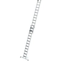 MUNK Stufen-Seilzugleiter 2-teilig mit nivello® Traverse und clip-step R13 2x12 Stufen von MUNK