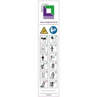Munk - Günzburger Steigtechnik Hinweis-Aufkleber für Montagetritt Aufkleber 19301 - 019139 von MUNK
