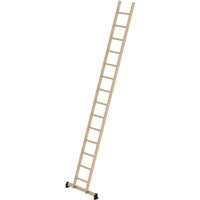 MUNK Holz-Anlegeleiter mit nivello-Traverse 14 Sprossen von MUNK