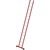 MUNK Kunststoff-Anlegeleiter GFK/Alu mit nivello®-Traverse 14 Sprossen von MUNK