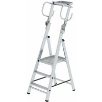 MUNK Plattformleiter steckbar Grundelement 3 Stufen und klappbaren Handgriffen von MUNK