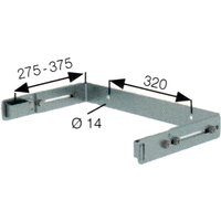 MUNK verstellbare Wandhalter U-Bügel Stahl verzinkt 275-375mm von MUNK