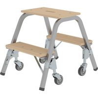 Munk - Günzburger Steigtechnik Stahl-Holz-Tritt mit Lenkrollen 2 x 2 Stufen - 039022 Munk - Günzburger Steigtechnik Stahl-Holz-Tritt mit Lenkrollen 2 x 2 Stufen - 039022 von MUNK