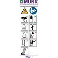 Munk Hinweis-Aufkleber für Stehleitern 250 kg einseitig begehbar Aufkleber 19047 Munk Hinweis-Aufkleber für Stehleitern 250 kg einseitig begehbar Aufkleber 19047 von MUNK