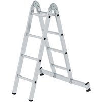 Munk Klappleiter 2-teilig mit nivello®-Traverse 2x4 Sprossen von MUNK