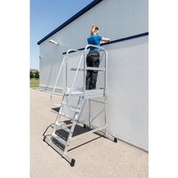 Munk Plattformleiter mit Rollen 5 Stufen von MUNK