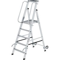 Munk Plattformleiter mit Rollen und Griff 5 Stufen mit Ablageschale Munk Plattformleiter mit Rollen und Griff 5 Stufen mit Ablageschale von MUNK