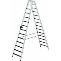 Stehleiter beidseitig begehbar mit clip-step 2x14 Stufen - Munk von MUNK